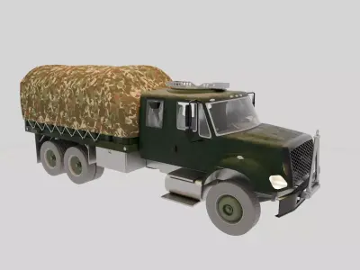 Military Truck 3D Model - High Quality Game Ready Detailed 3D model