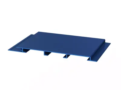 Aluminum Extruded Truck Interlocking Deck MOD AL-012ap Low-poly 3D model