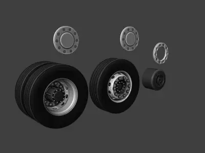 3d wheels  Free 3D model