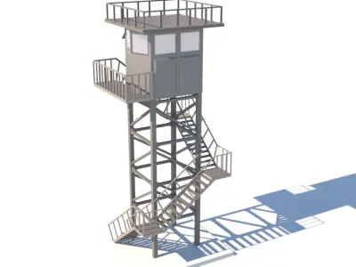 Army Post 3D model