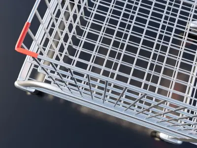 Shopping cart 3D model Feb 2021 3D model