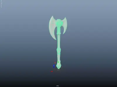 axe 3D Model 001 Low-poly 3D model