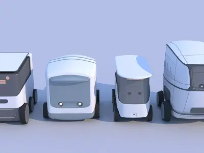 Logistics Delivery Robots 3D model