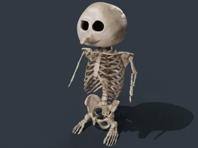 Penguin Skull Low-poly 3D model purchase