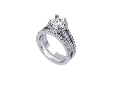 Couple Ring 3D print model