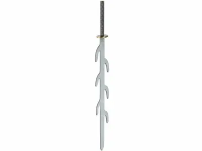 Seven branched sword 3D model