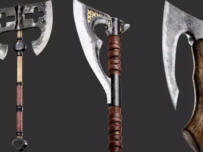 Axe Base Mesh 3D model