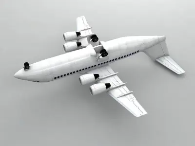  Avro RJ-100 - Generic White 3D model
