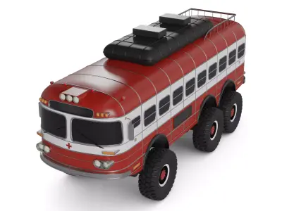 Amphibious Bus 3D model