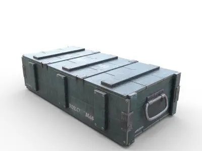 Ammo Crate - 03 Low-poly 3D model