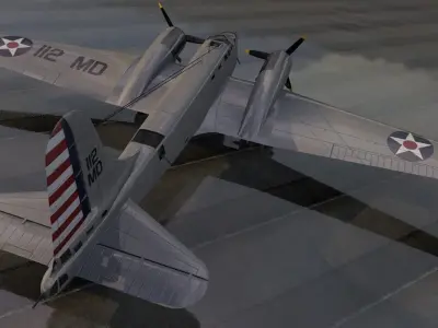 Douglas B-23 Dragon 3D model