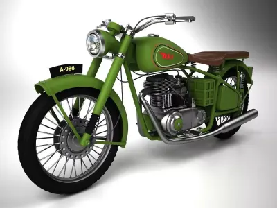 BSA Motorbike 3D model