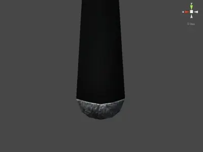 Beam sword Low-poly 3D model