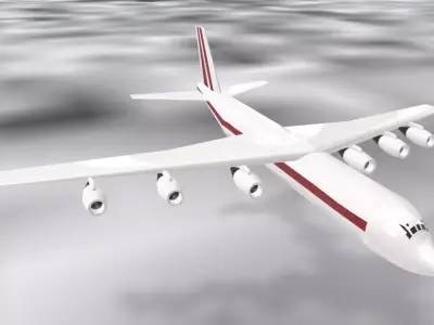 Fictional Super Heavy Cargo Aircraft 3D model