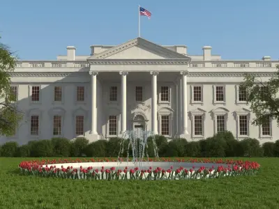 The White House 3D model purchase