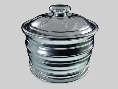 Free Antique Silver Canister Free 3D model