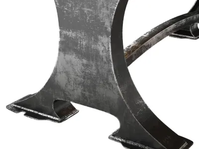 Roberto Dining Table and bench 3D model