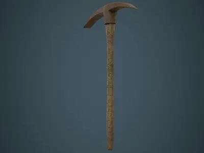 Pickaxe 1C Low-poly 3D model