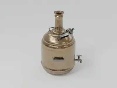 Indian Tea Boiler Low-poly 3D model