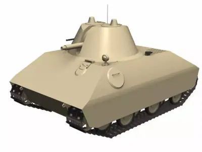 Porsche Typ 245-010 Leichter 3D model