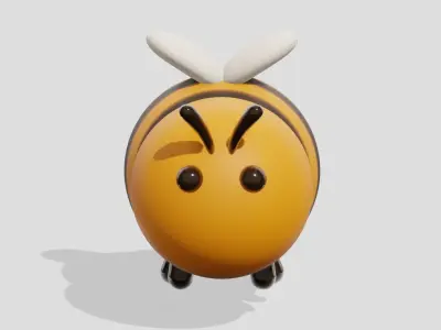 Cute little bee  3D model