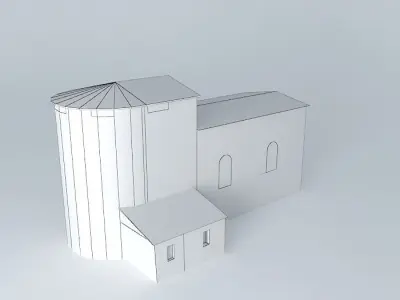 Church Festalemps Perigord Free 3D model