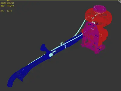 Backpack fertilizer sprayer 3D model