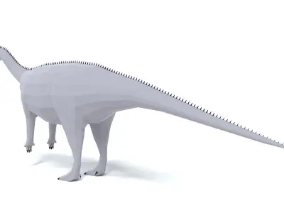 Low Poly Cartoon Aardonyx Dinosaur Low-poly 3D model