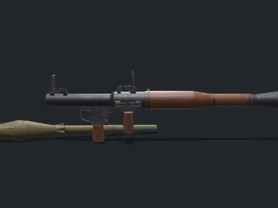 RPG7 Low-poly PBR Free Free low-poly 3D model