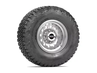 OFF ROAD WHEEL AND TIRE 5 3D model