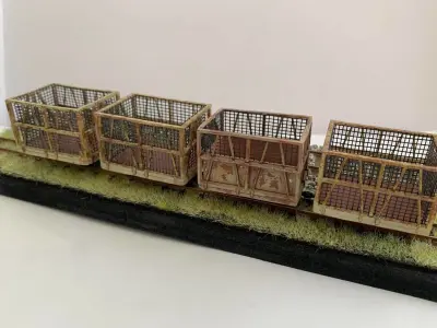 HOn30 QLD 6t Sugar Cane Bins 3D print model