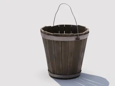 Basket 02 Low-poly 3D model