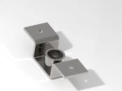 Bracket Machine Part 3D Model Industrial Mechanical Component 3D model