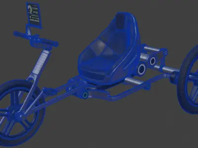 Recumbent Tricycle 3D model purchase