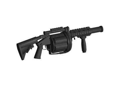 Grenade Launcher 3D model 3