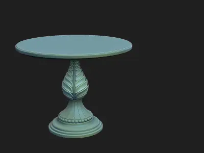 vintage table 1 Low-poly 3D model