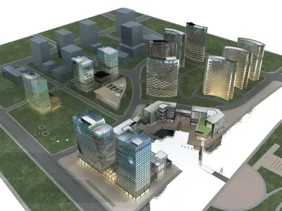 Office Building 3D model 177