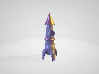3d Rocket korean 3D model