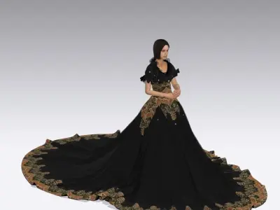 ROYAL DRESS 3D print model