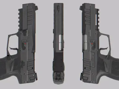 FN Herstal Five-seveN Mk3 MRD Low-poly 3D model