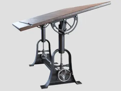 RH - 1910 American Trestle Drafting Table 3D model