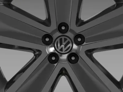 VW CrossPolo 2011 rim 3D model