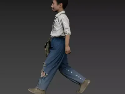 189- Chinese style scene 1970s 3D model