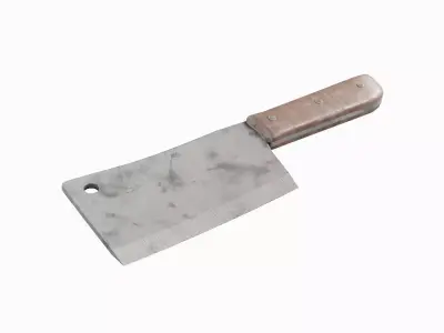 Meat Cleaver C 02 Low-poly 3D model