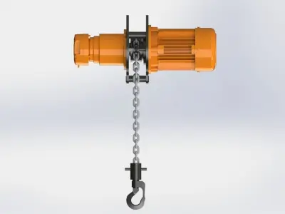 Electric chain hoist 3D model