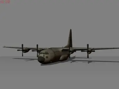 Air plane Lockhead C-130 Hercules 3D model