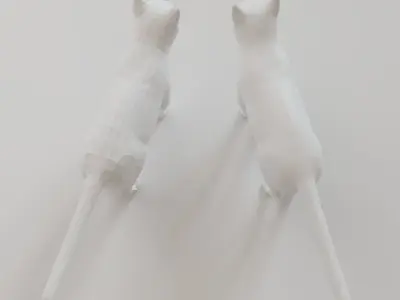 Low Poly Cat Animal  Low-poly 3D model