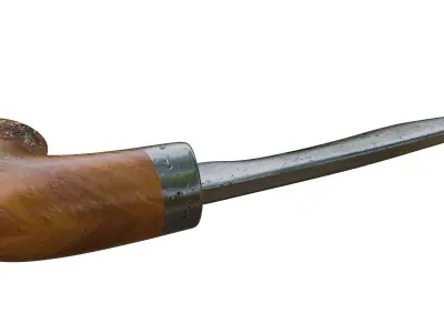 Badik Traditional Weapon From Makasar Indonesia 3D model
