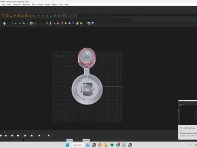 motorcycle rear suspension 3D model