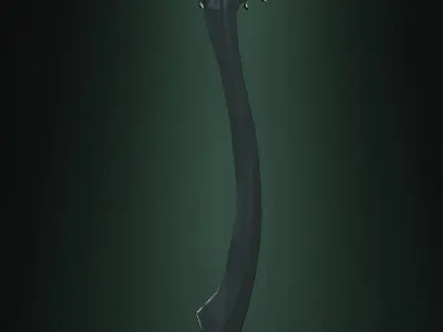 Fantasy Elf Sword PBR Ready for UE5 Low-poly 3D model